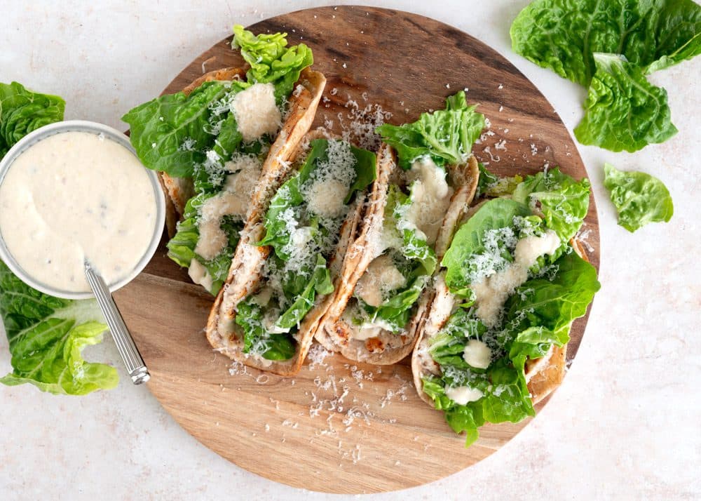 Chicken Cæsar Tacos